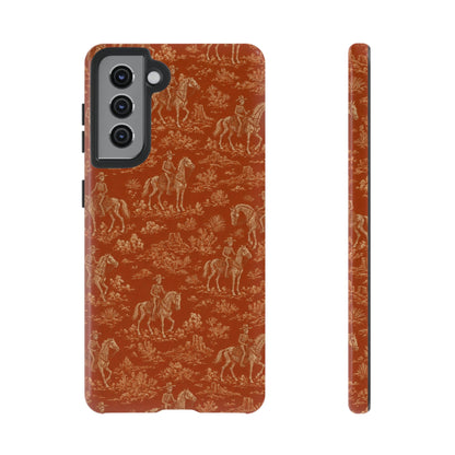 Cowboy Skeleton Toile Tough Case