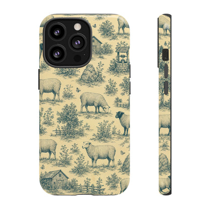 Sheep Toile Tough Case