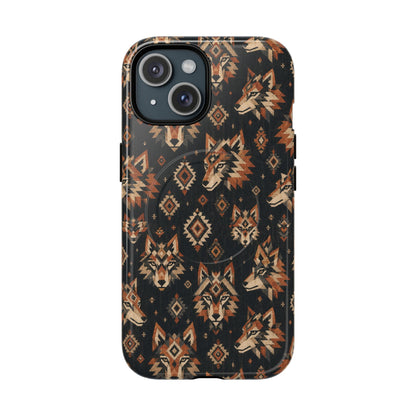 Aztec Wolves Magnetic Case