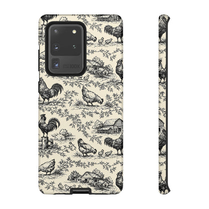 Toile Chickens Tough Case