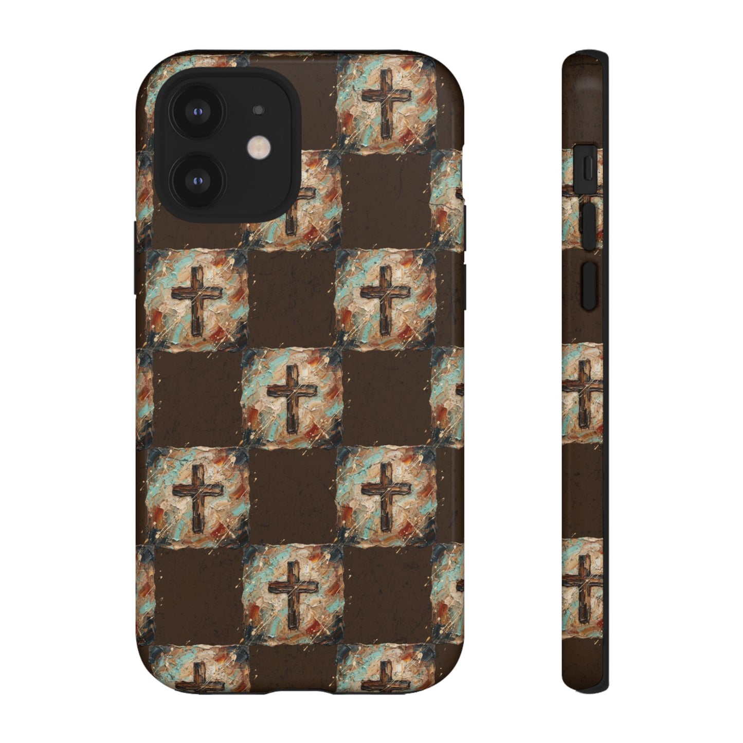 Checker Painted Cross Tough Case