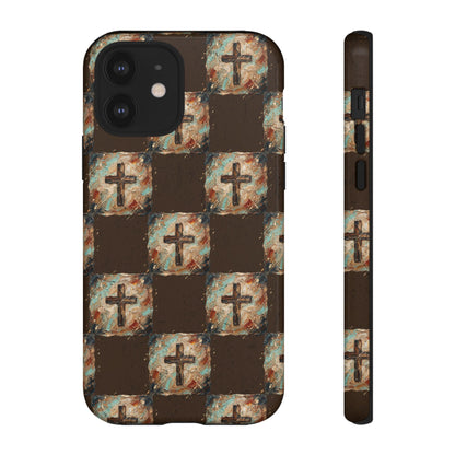 Checker Painted Cross Tough Case