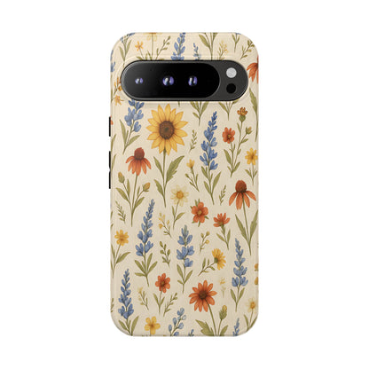 Rustic Wildflowers Tough Phone Case