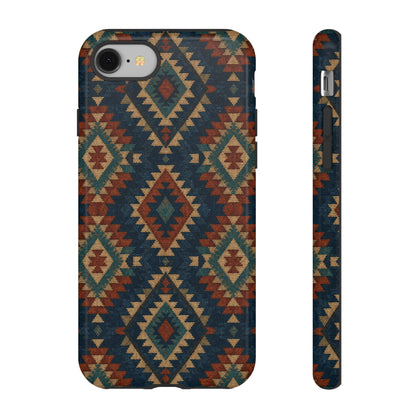 Navy Aztec Tough Case