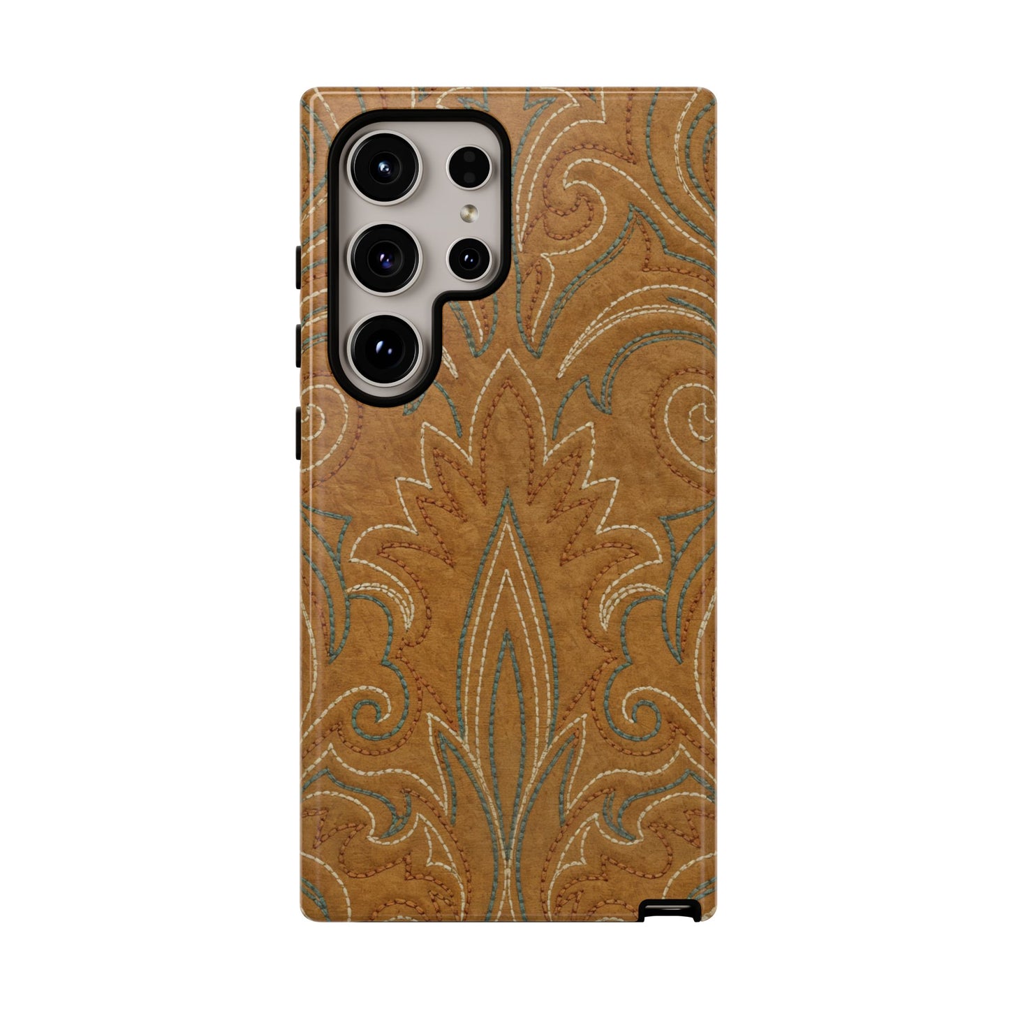 Boot Stitch Tan Tough Case
