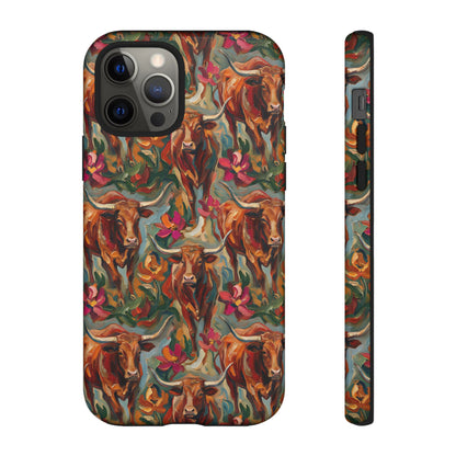 Painted Longhorns Tough Case