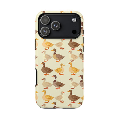 Yellow Brown Ducks Tough Phone Case