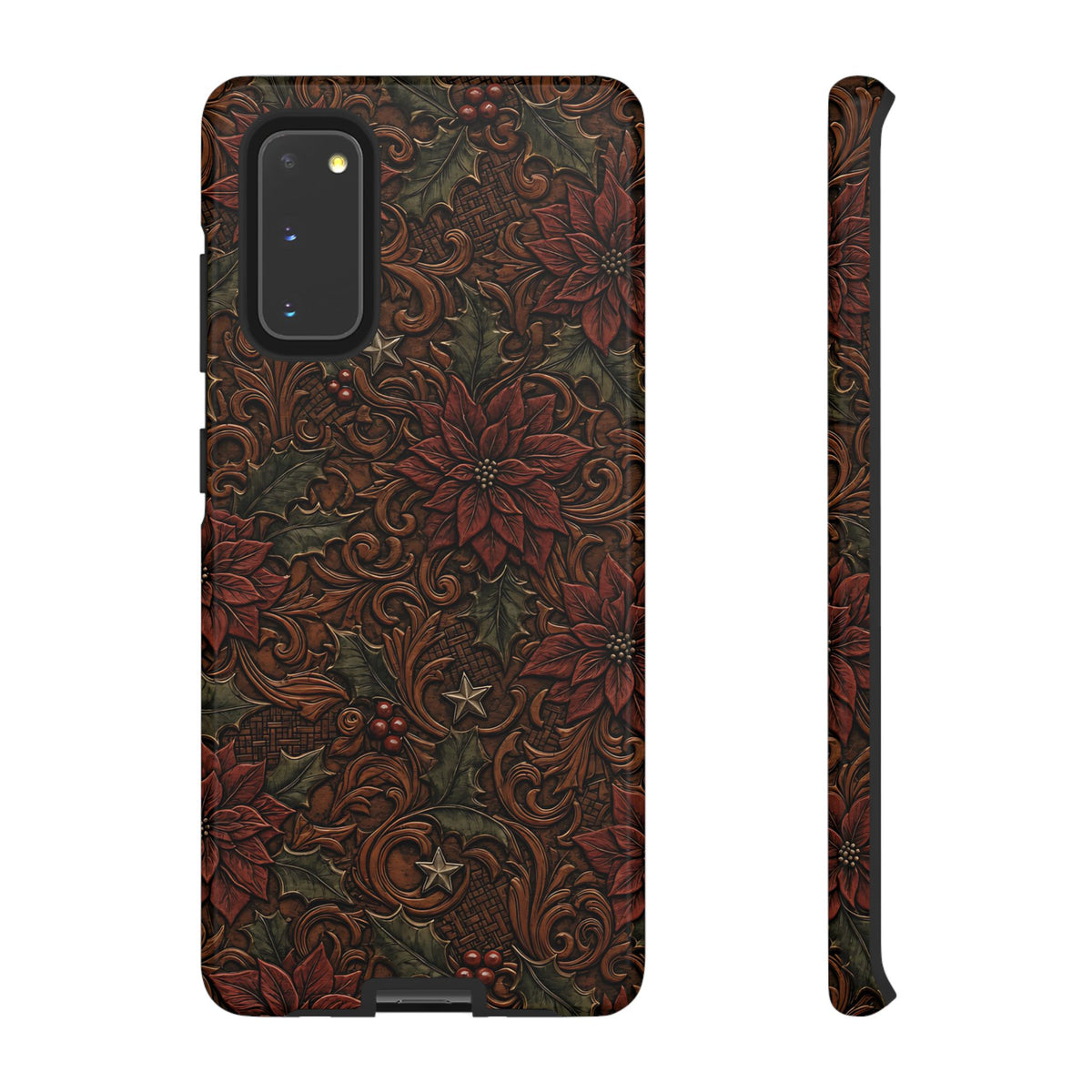 Tooled Poinsettia Tough Case