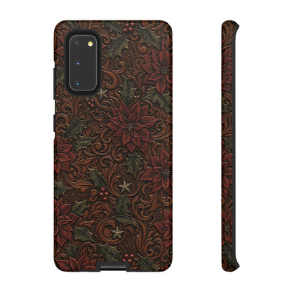 Tooled Poinsettia Tough Case