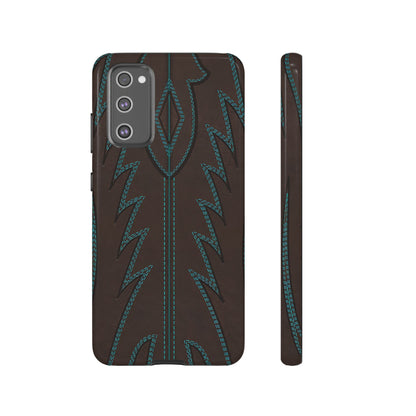 Boot Closeup Brown Turquoise Tough Case
