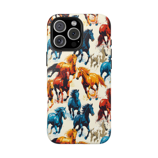 Colorful Horses Phone Case