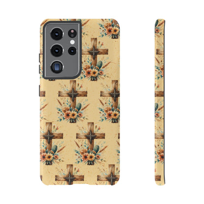 Floral Crosses Tough Case