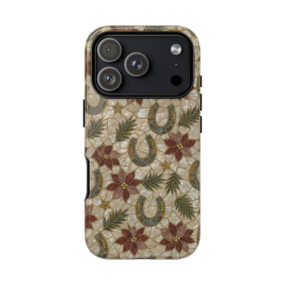 Pearl Horseshoe Poinsettia Tough Case