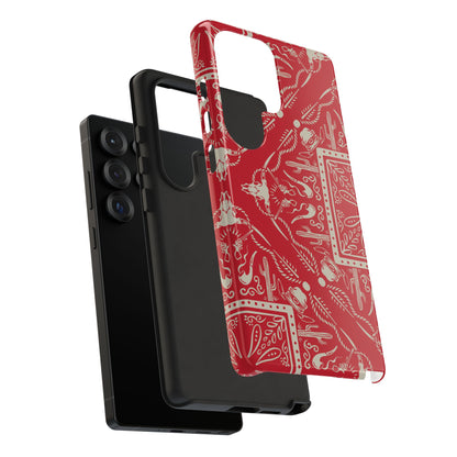Western Red Bandana Phone Case