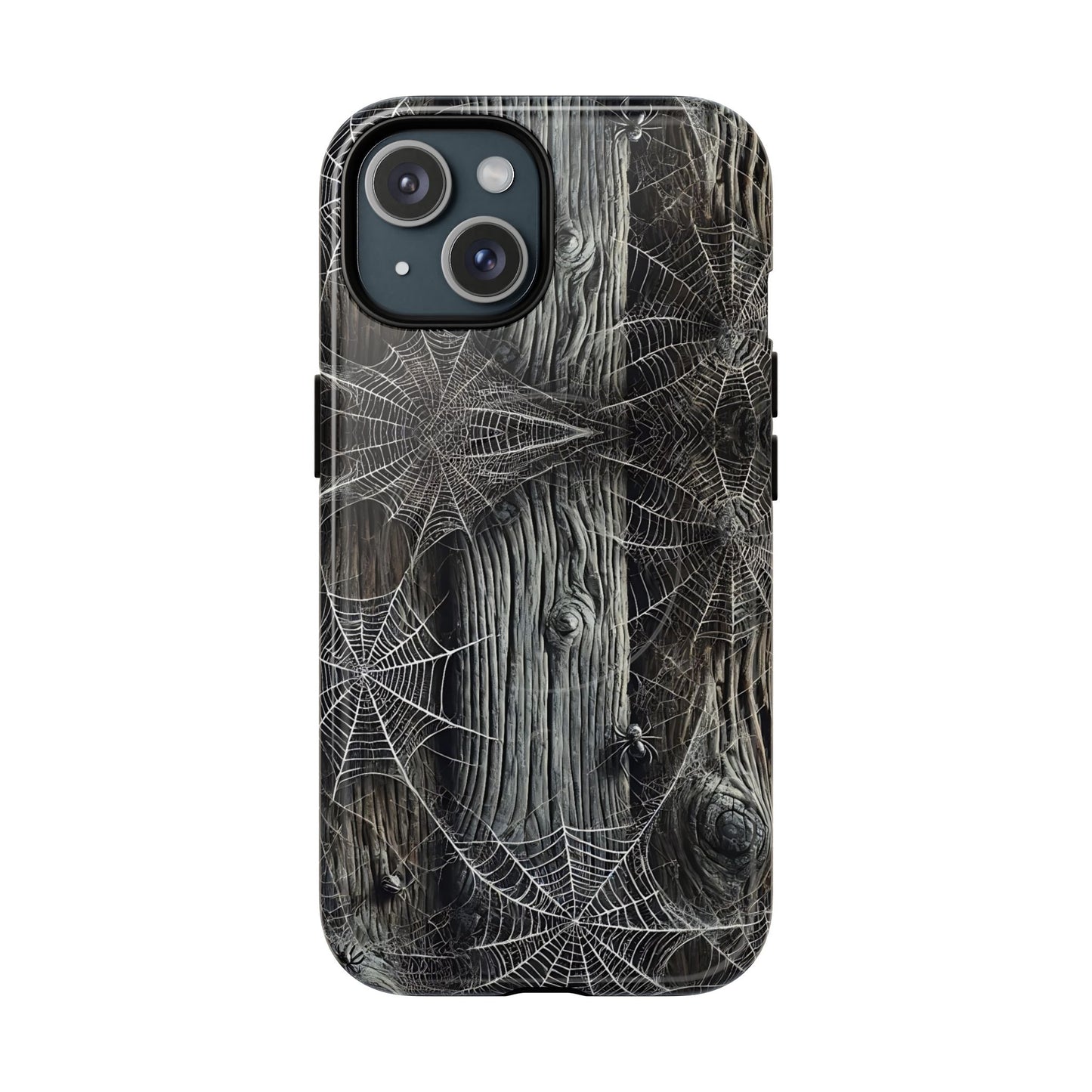 Spiderwebs Barnwood Magnetic Case