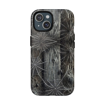 Spiderwebs Barnwood Magnetic Case