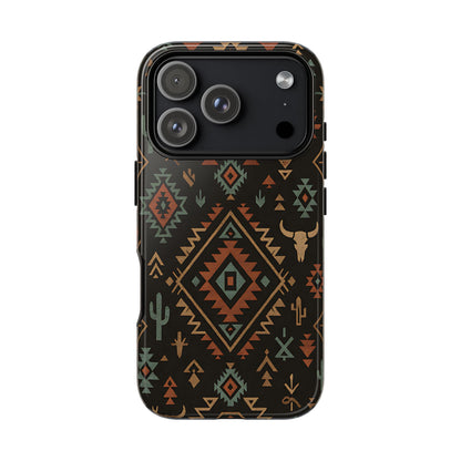 Midnight Western Aztec Tough Phone Case