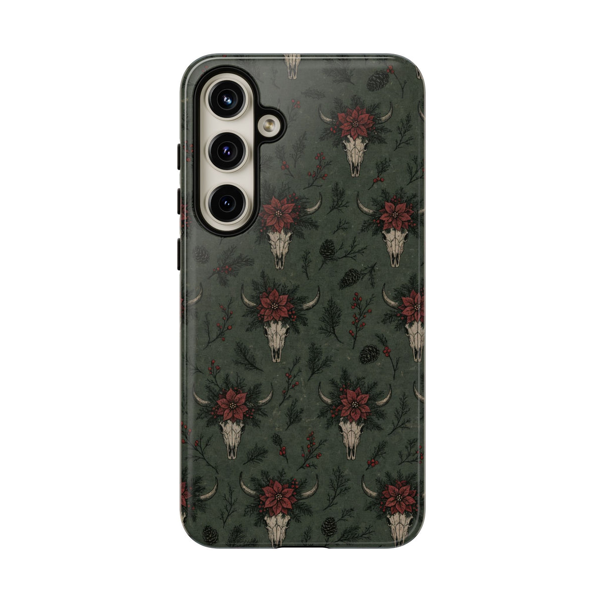Inked Christmas Skull Tough Case