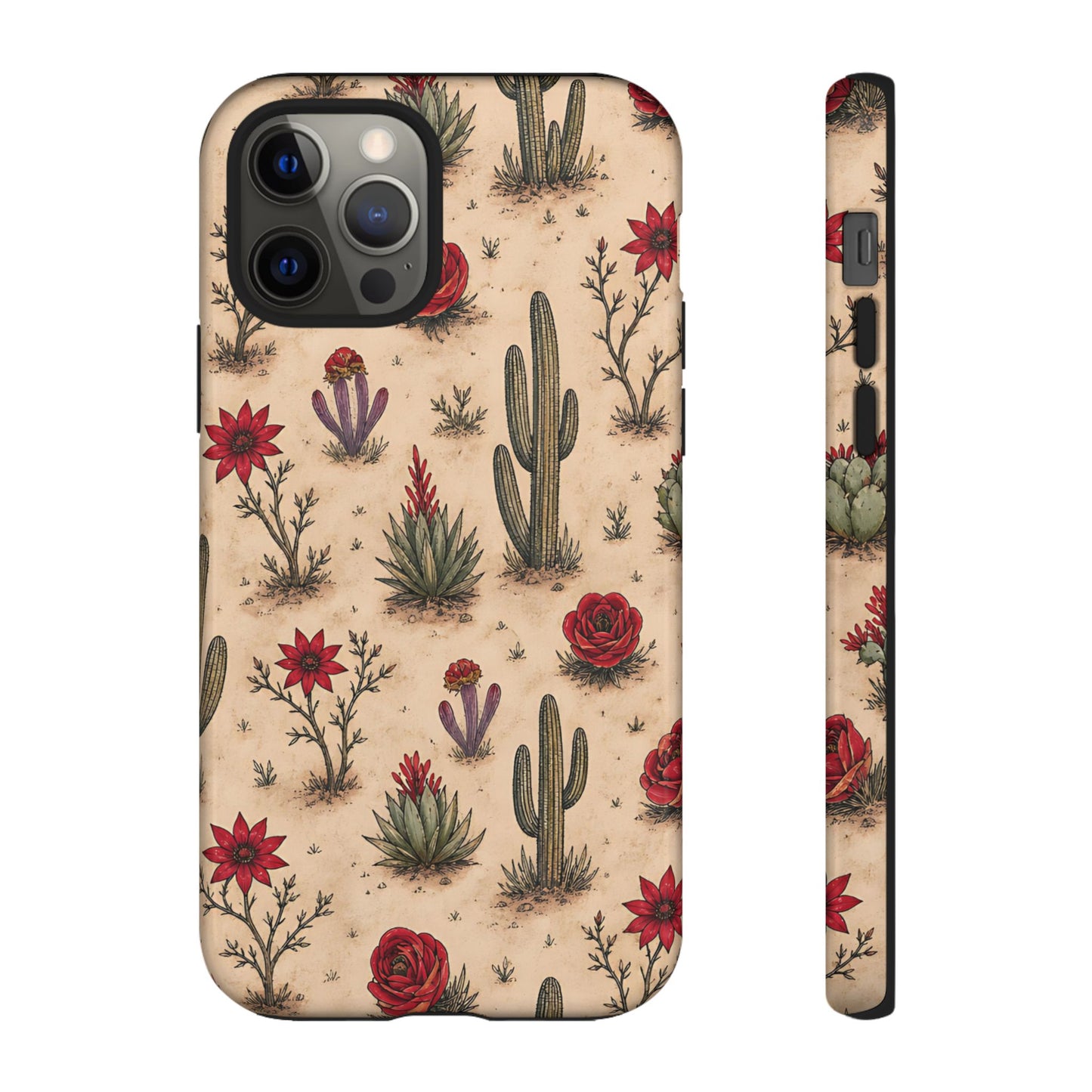 Red Bloom Desert Tough Case