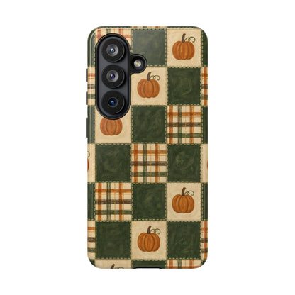 Pumpkin Check Quilt Tough Case