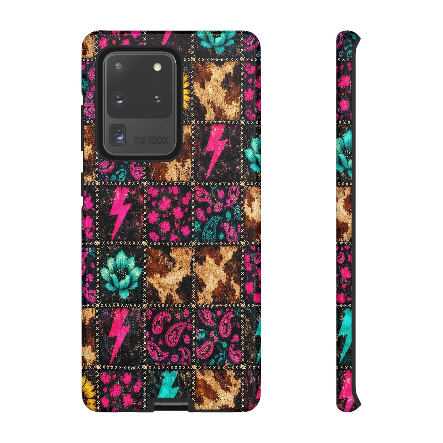 Neon Patchwork Tough Case