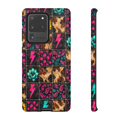 Neon Patchwork Tough Case