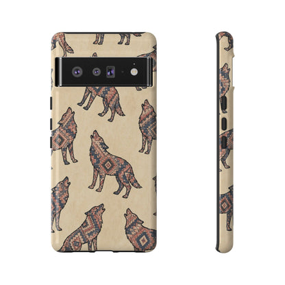 Rose Aztec Wolf Tough Case