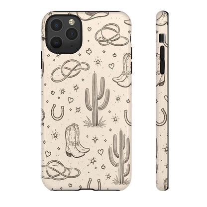 Cowgirl Doodles Tough Case