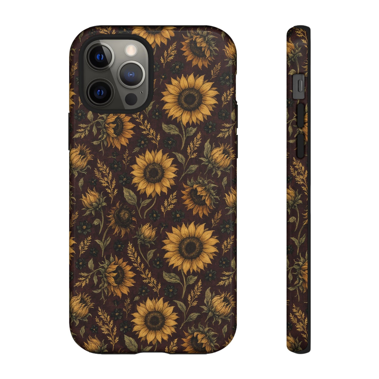 Burgundy Sunflowers Tough Case