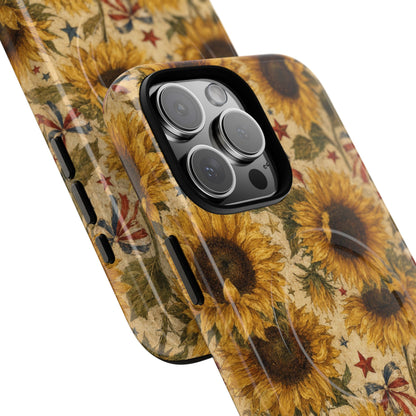 Patriotic Sunflowers Magnetic Case