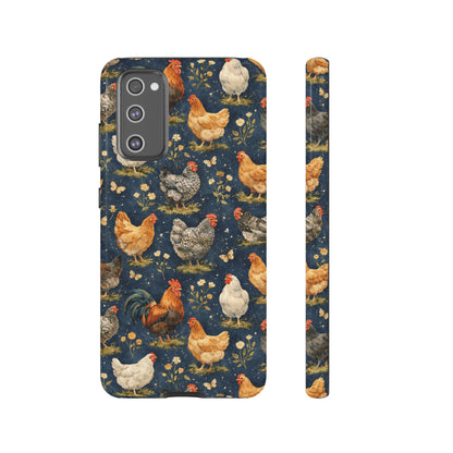 Indigo Chickens Tough Case
