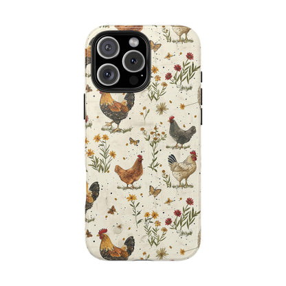 Cottage Core Chickens Phone Case