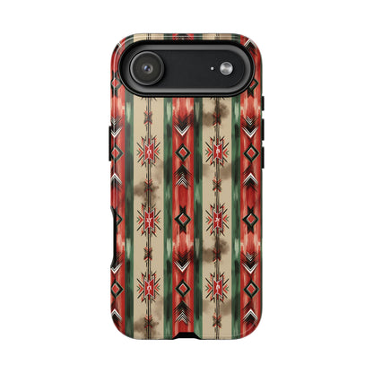 Christmas Aztec Stripes Tough Phone Case