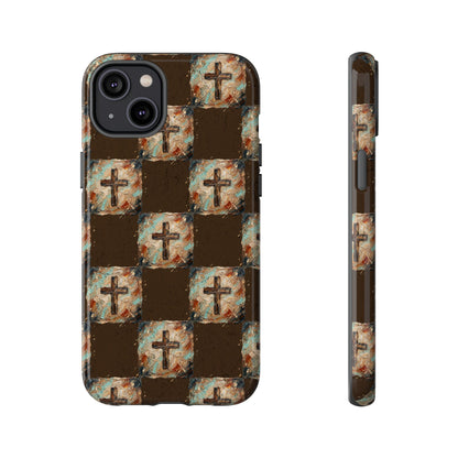 Checker Painted Cross Tough Case