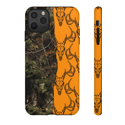 Camo Deer Skulls Orange Tough Case