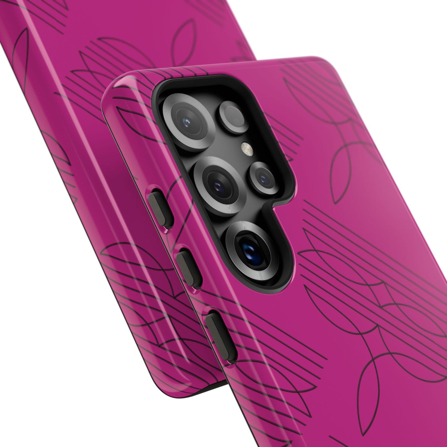 Boot Stitch Pattern Tough Phone Case-Pink