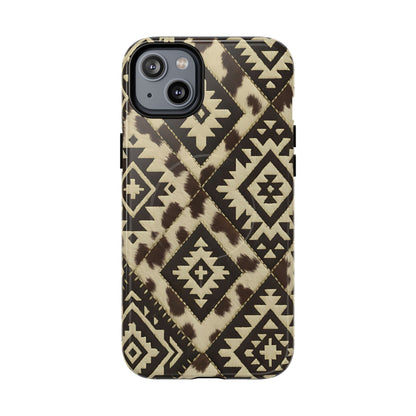 Chocolate Aztec Quilt Magnetic Case