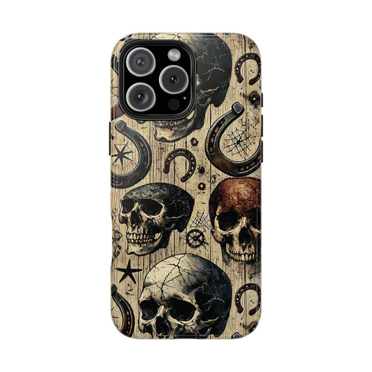 Skulls and Horseshoes Phone Case