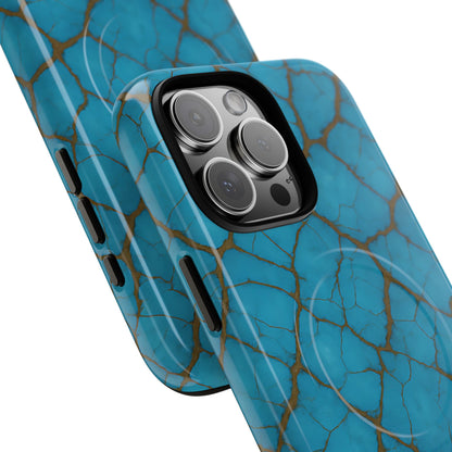 Cracked Turquoise Magnetic Case