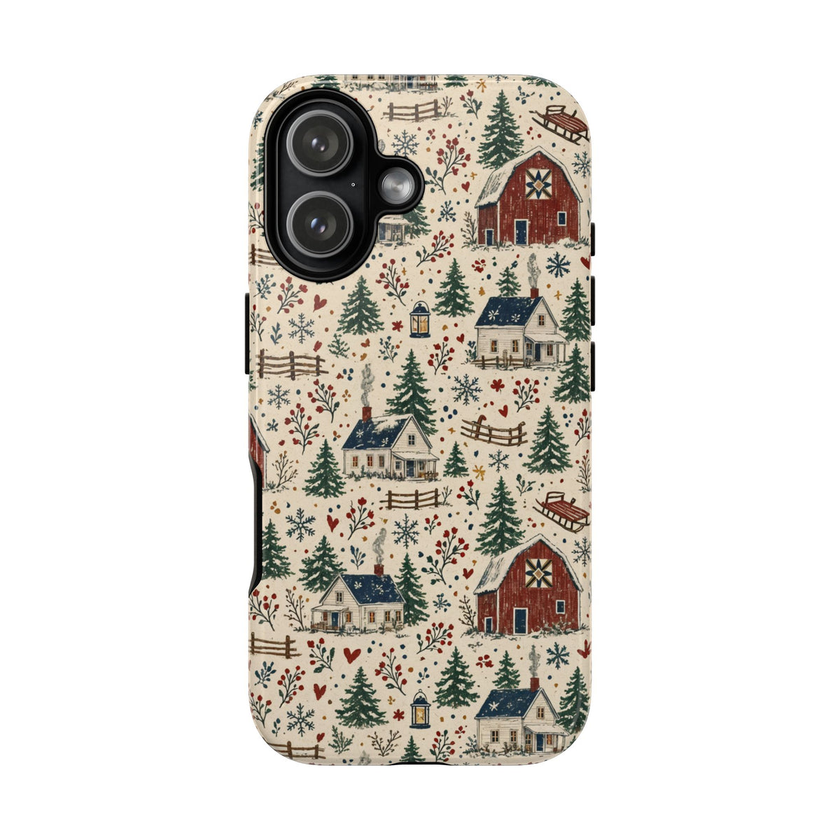 Snowy Farmstead Tough Case