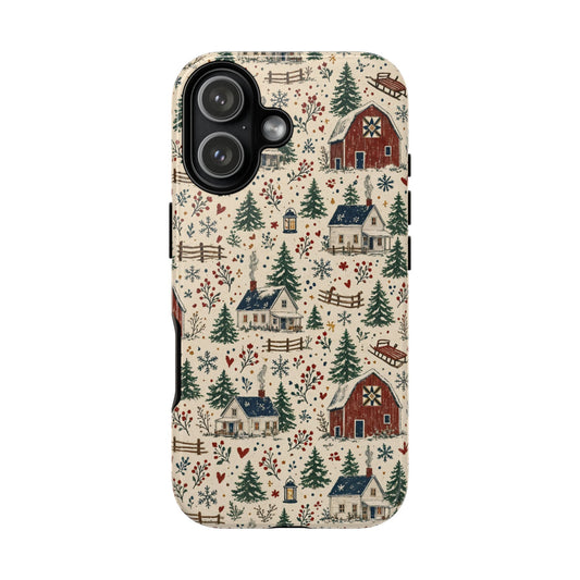 Snowy Farmstead Tough Case