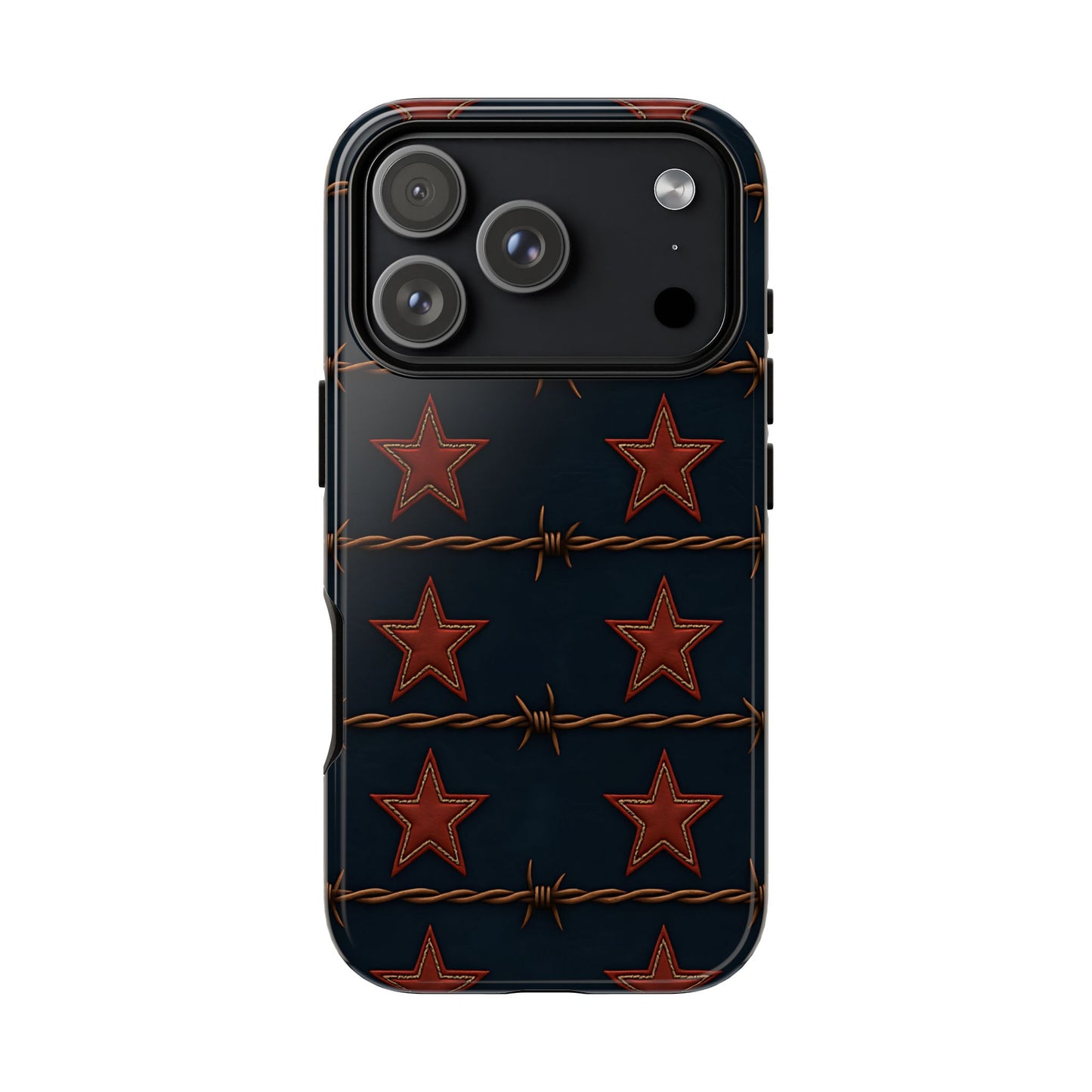 Red Stars + Barbed Wire Tough Phone Case