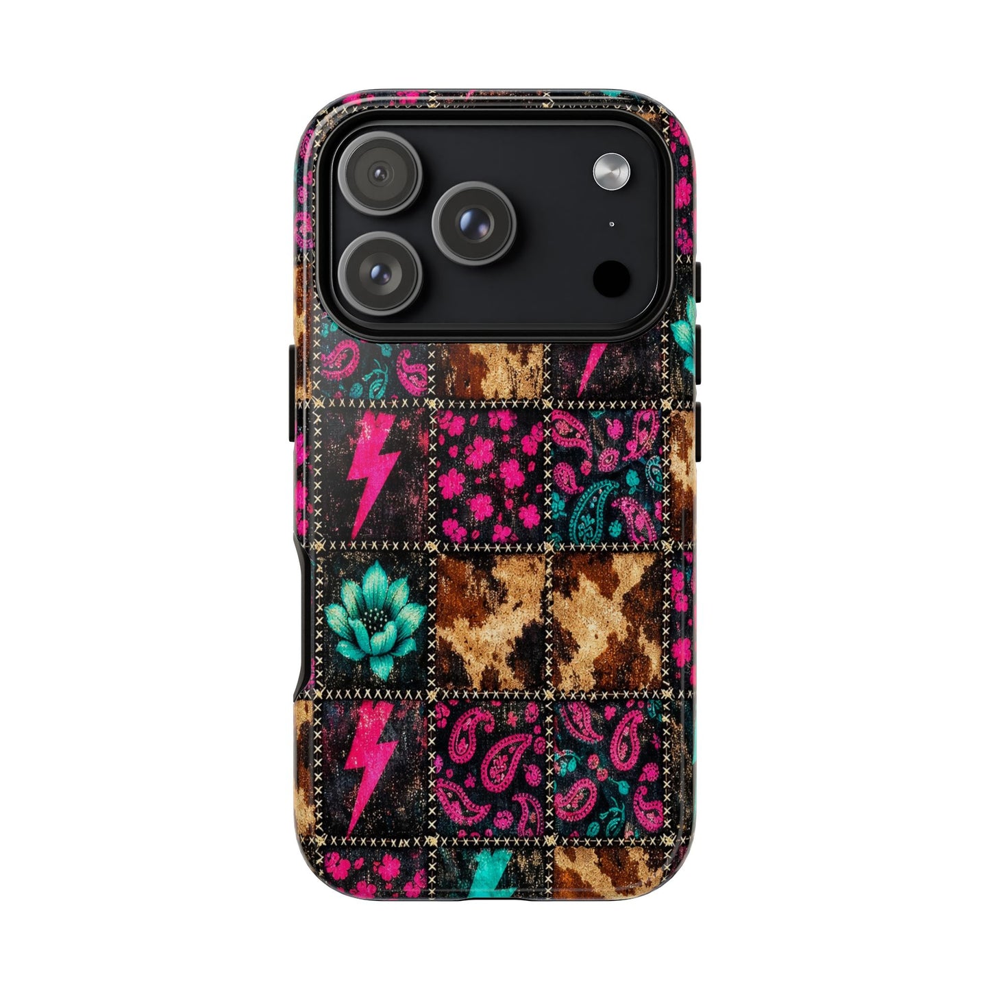 Neon Patchwork Tough Case