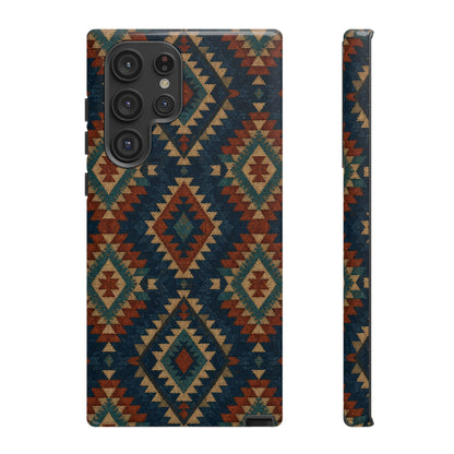 Navy Aztec Tough Case