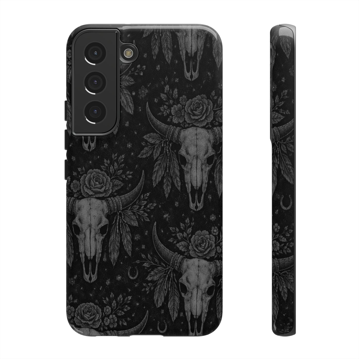 Western Noir Bull Skulls Tough Case