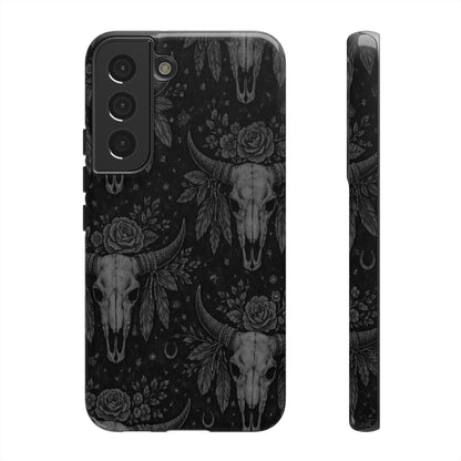 Western Noir Bull Skulls Tough Case