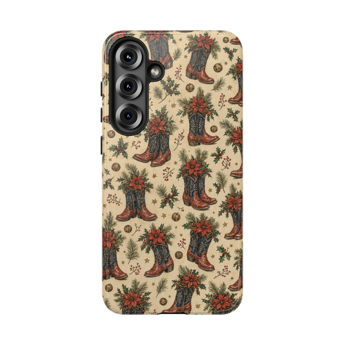 Poinsettia Boots Tough Case
