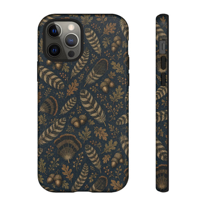 Navy Feathers Tough Case