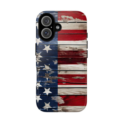 Wood Stars Stripes Tough Case