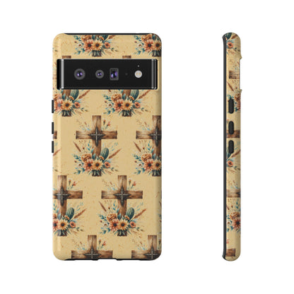 Floral Crosses Tough Case